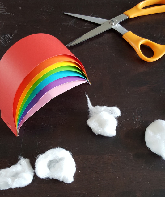 Rainbow craft for a rainbow party