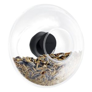 glass bird feeder